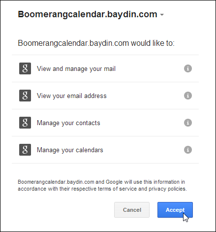 Boomerang Cal-Request for Permission Boomerang Cal-Request for Permission