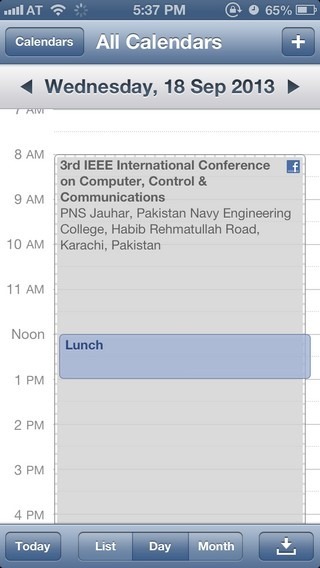 Calendar iOS 6 Calendar iOS 6