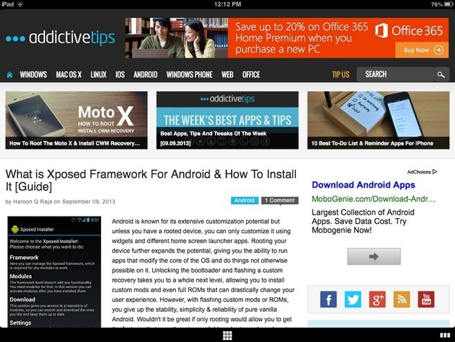 Coast by Opera iPad Website Coast by Opera iPad Website