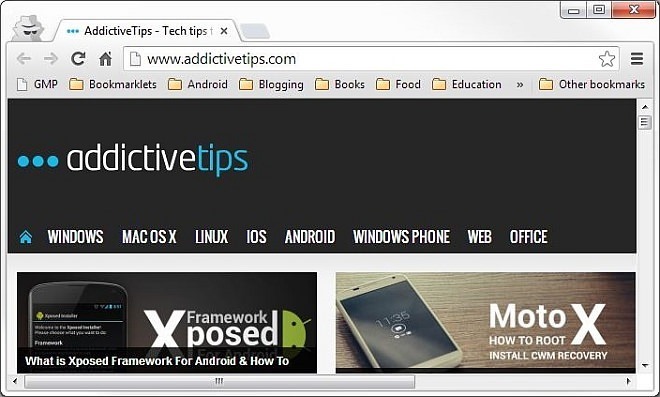 Incognitorizr for Google Chrome - Result