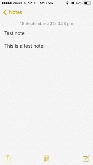 Notes iOS 7 Notes iOS 7
