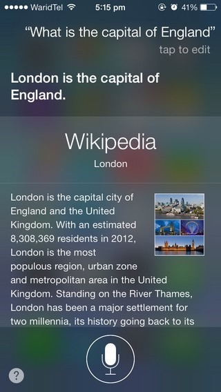 Siri iOS 7 Siri iOS 7