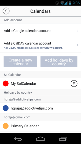 SolCalendar Calendars Edit SolCalendar Calendars Edit