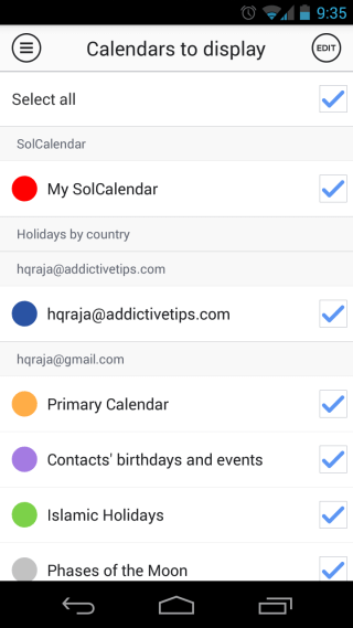 SolCalendar Calendars SolCalendar Calendars