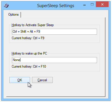 SuperSleep Settings SuperSleep Settings
