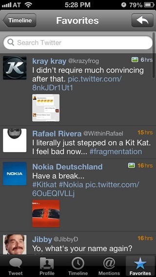 Tweetlogix iOS Favorites Tweetlogix iOS Favorites