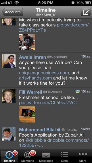 Tweetlogix iOS Timeline Tweetlogix iOS Timeline