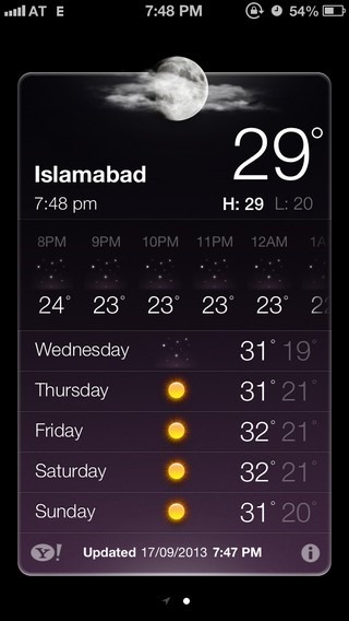 Weather iOS 6 Weather iOS 6