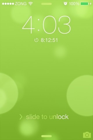 iOS 7 Lock Screen Counter