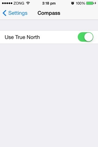 iOS 7 True North