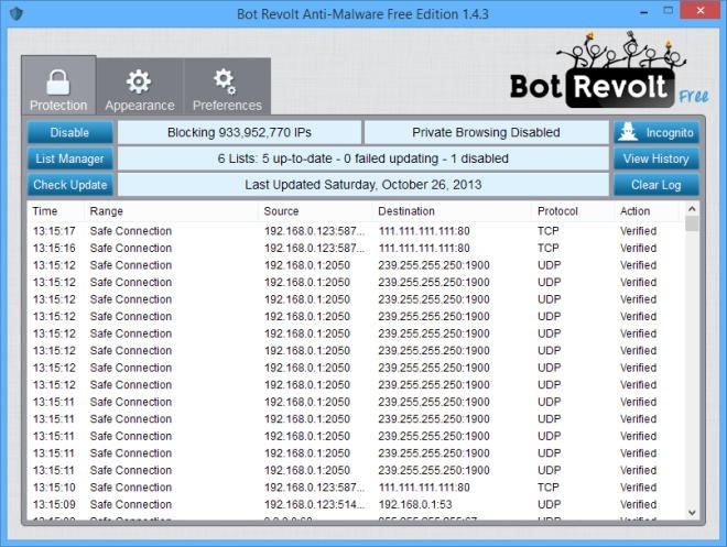 Bot Revolt Anti-Malware Free Edition 1.4.3 Bot Revolt Anti-Malware Free Edition 1.4.3