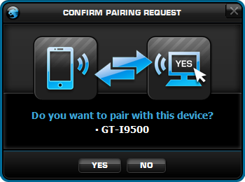 CONFIRM PAIRING REQUEST CONFIRM PAIRING REQUEST
