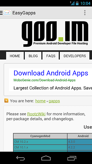 EasyGApps for Android 2 EasyGApps for Android 2