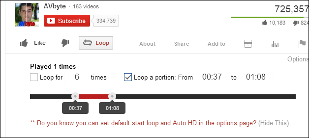 Looper For YouTube Looper For YouTube