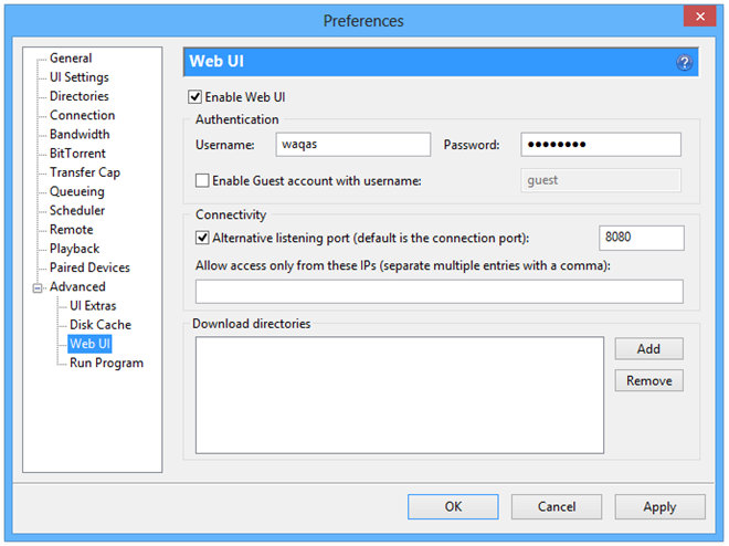 Preferences Preferences