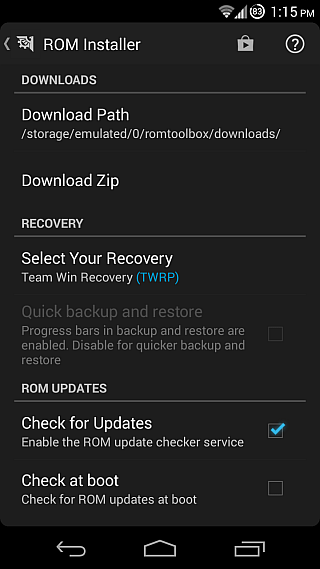 ROM Installer for Android 08b