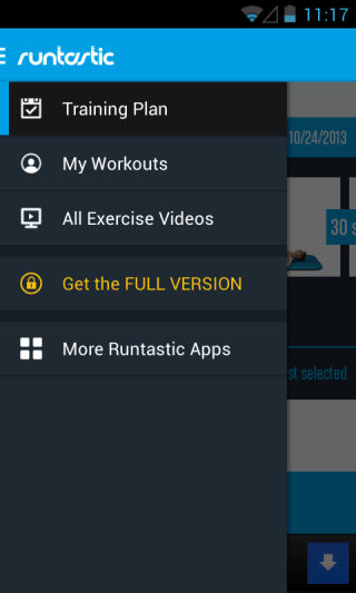 Runtastic Six Pack Abs Workout sidebar Runtastic Six Pack Abs Workout sidebar