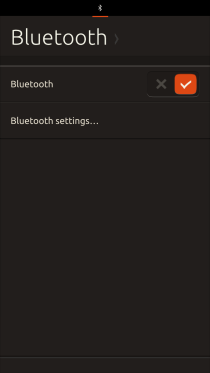 Ubuntu Touch - 07.2 - Status Bar - Bluetooth Ubuntu Touch - 07.2 - Status Bar - Bluetooth