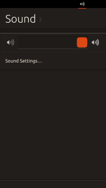 Ubuntu Touch - 07.6 - Status Bar - Sound Ubuntu Touch - 07.6 - Status Bar - Sound