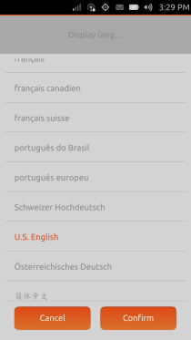 Ubuntu Touch - 08.06.1 - Settings - Language & Text - Select Ubuntu Touch - 08.06.1 - Settings - Language & Text - Select