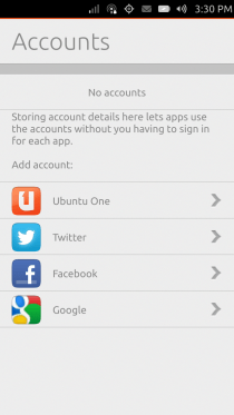 Ubuntu Touch - 08.07 - Settings - Accounts Ubuntu Touch - 08.07 - Settings - Accounts