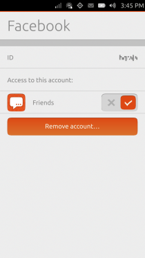 Ubuntu Touch - 08.07.7 - Settings - Accounts - Facebook Details Ubuntu Touch - 08.07.7 - Settings - Accounts - Facebook Details