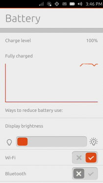 Ubuntu Touch - 08.08 - Settings - Battery Ubuntu Touch - 08.08 - Settings - Battery