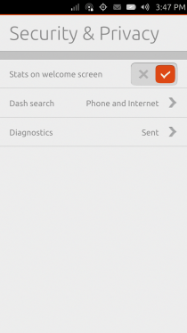 Ubuntu Touch - 08.10 - Settings - Security & Privacy Ubuntu Touch - 08.10 - Settings - Security & Privacy