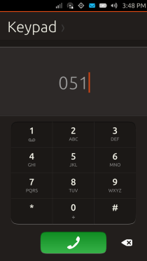 Ubuntu Touch - 09.1 - Apps - Dialer - Keypad Ubuntu Touch - 09.1 - Apps - Dialer - Keypad