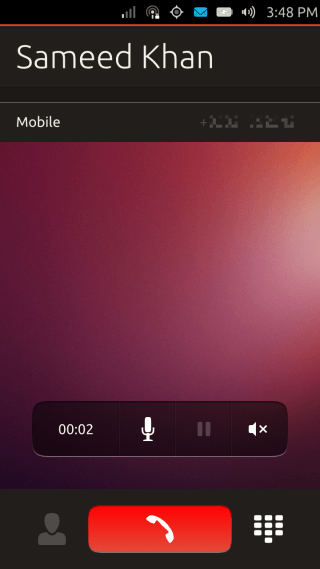 Ubuntu Touch - 09.5 - Apps - Dialer - Ongoing Call Ubuntu Touch - 09.5 - Apps - Dialer - Ongoing Call