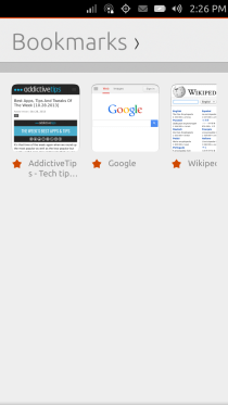 Ubuntu Touch - 12.4 - Apps - Browser - Bookmarks Ubuntu Touch - 12.4 - Apps - Browser - Bookmarks