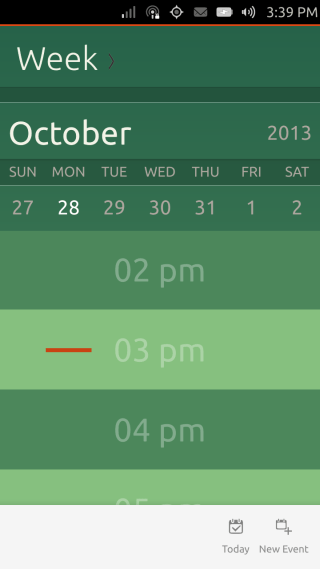 Ubuntu Touch - 19.2 - Apps - Calendar - Week Ubuntu Touch - 19.2 - Apps - Calendar - Week