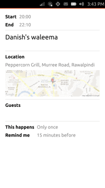 Ubuntu Touch - 19.7 - Apps - Calendar - Event Details Ubuntu Touch - 19.7 - Apps - Calendar - Event Details