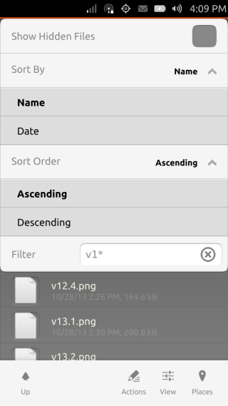 Ubuntu Touch - 21.7 - Apps - File Manager - Views Ubuntu Touch - 21.7 - Apps - File Manager - Views