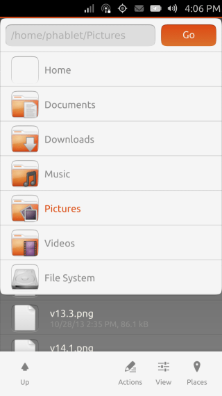 Ubuntu Touch - 21.8 - Apps - File Manager - Places Ubuntu Touch - 21.8 - Apps - File Manager - Places
