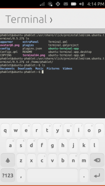 Ubuntu Touch - 22.1 - Apps - Terminal Ubuntu Touch - 22.1 - Apps - Terminal