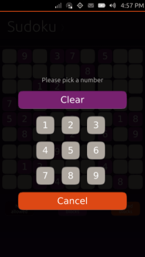 Ubuntu Touch - 27.2 - Games - Sudoko - Enter Ubuntu Touch - 27.2 - Games - Sudoko - Enter