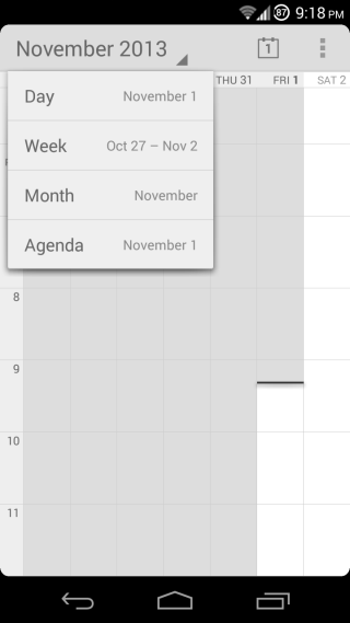 Android 4.4 Apps - Calendar Android 4.4 Apps - Calendar