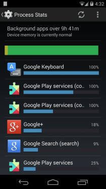 Android 4.4 KitKat Lesser Known Features - Developer Options 03 - Process Stats 01