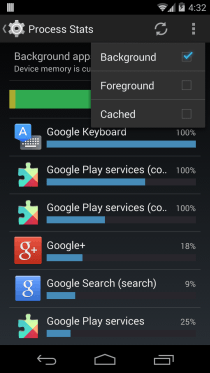 Android 4.4 KitKat Lesser Known Features - Developer Options 03 - Process Stats 03