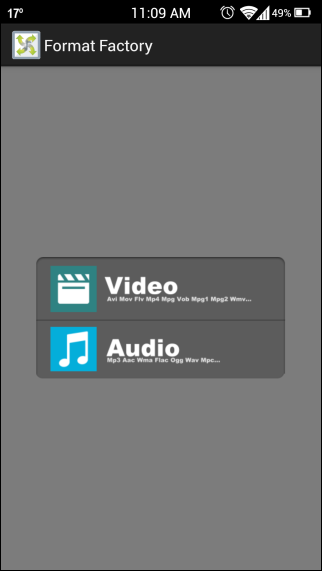 Format Selection Format Selection