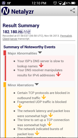 Netalyzr Report 1 Netalyzr Report 1