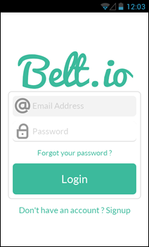 Belt.io_Android_Sign in