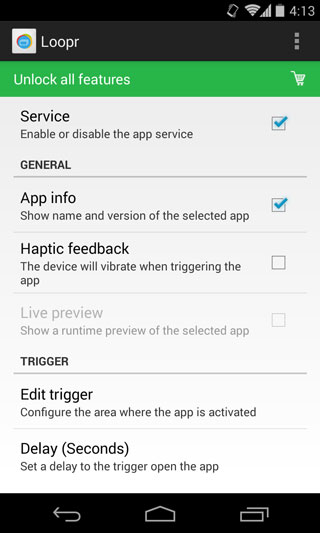 Loopr-Settings