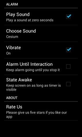 OK Timer Settings OK Timer Settings
