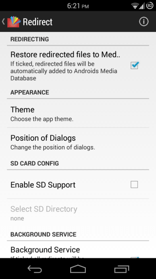 Redirect File Organizer for Android 14