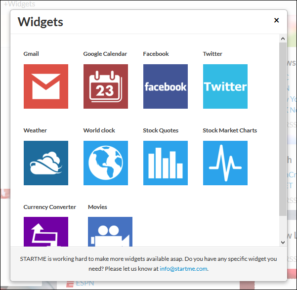 Widgets Widgets