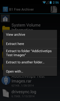 B1 Free Archiver_Menu B1 Free Archiver_Menu