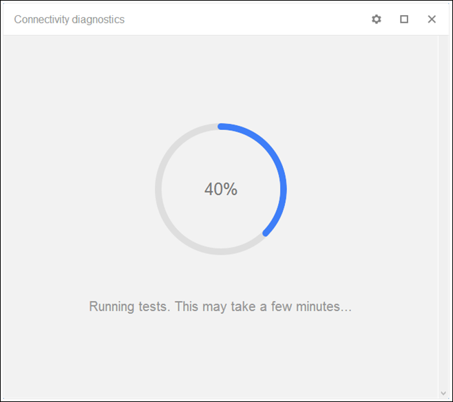 Connectivity Diagnostics Connectivity Diagnostics