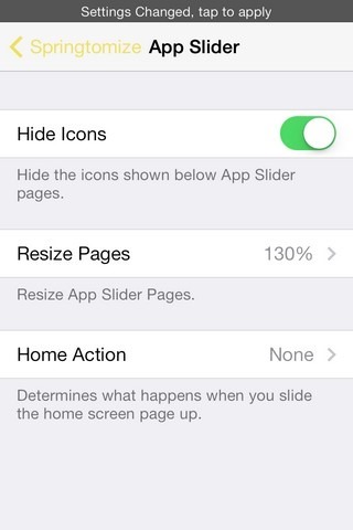 Springtomize 3 iOS App Slider Springtomize 3 iOS App Slider
